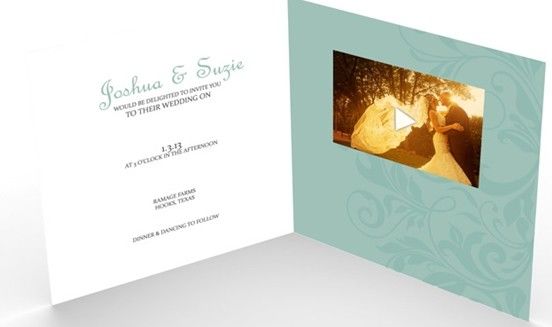 invitations visuelles faites main de mariage des pleines couleurs 4G/8G avec le commutateur magnétique, adapté aux besoins du client