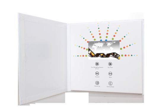 4.3" digital video brochure with built - in speaker / rechargeble battery , Customized