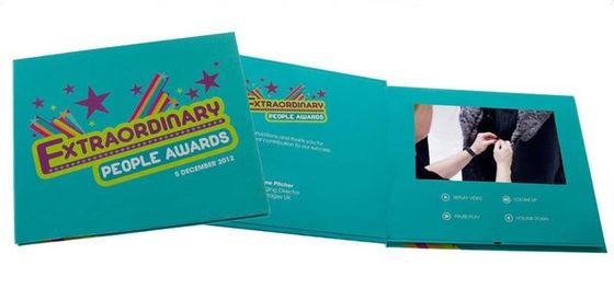 7 / 10.1inch TFT Personalised Video Cards For Business / Invitation