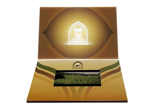 carte visuelle rechargeable d'invitation des pleines couleurs 5inch pour des vacances - copie rouge