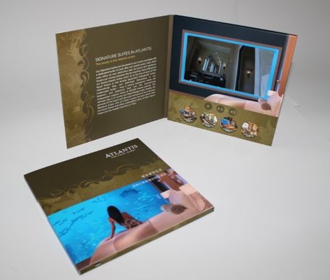 invitations visuelles de mariage d'affichage à cristaux liquides Sreen de promotion pour des cadeaux, logo fait sur commande/vidéo