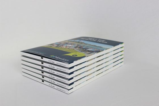 10" cartes de voeux visuelles d'affichage à cristaux liquides pour annoncer, carte visuelle de impression élégante de brochure d'affichage à cristaux liquides