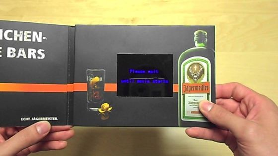 Customized graduations gift Video Postcard with videos / music / recording functions