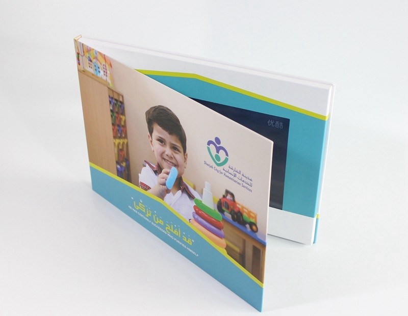 carte visuelle d'invitation de la mémoire 4G avec l'écran de TFT, 7inch/10,1 pouces de cartes de visite professionnelle de visite visuelles