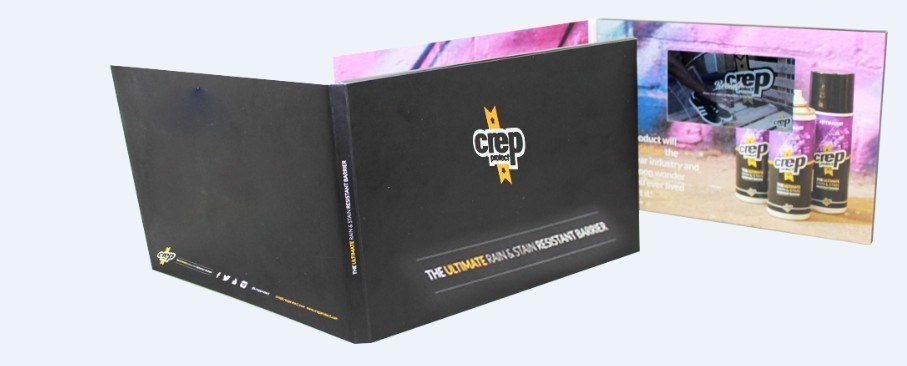 Customized USB port video booklet for promotional activities , ON / OFF button switch