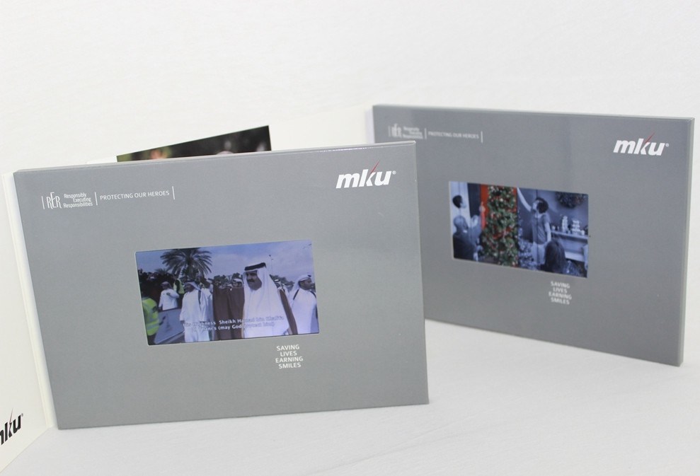 cartes de visite professionnelle de visite visuelles d'affichage à cristaux liquides de promotion pour les veremonies/intruction s'ouvrants de société, 1G/2G/4G/8G
