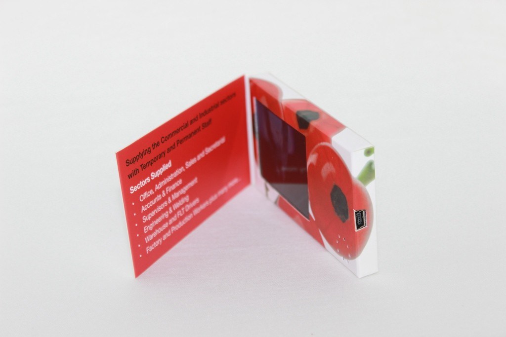 Carte de visite professionnelle de visite visuelle de la petite mémoire 4g avec le commutateur magnétique, commutateur "MARCHE/ARRÊT" de bouton