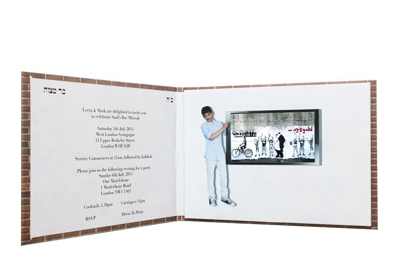 Full colors Rechargeable Video Mailer for Chirstmas , 2G lcd video greeting card
